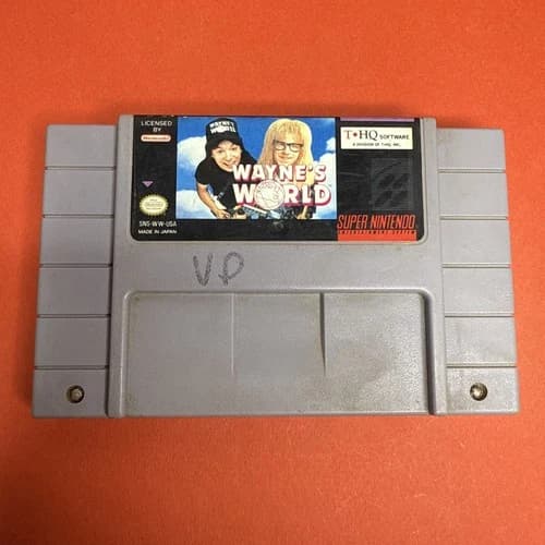 Wayne's World SNES (Super Nintendo, 1993) Authentic Tested Cart Only