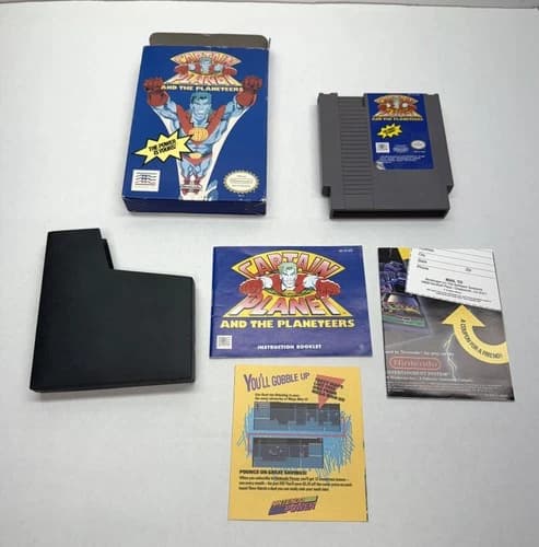 Captain Planet and the Planeteers Nintendo NES Mindscape Complete, CIB, USA