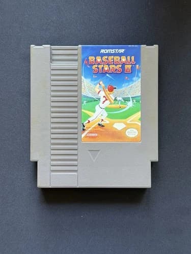 Baseball Stars II NES Tested Authentic Clean Label Nintendo