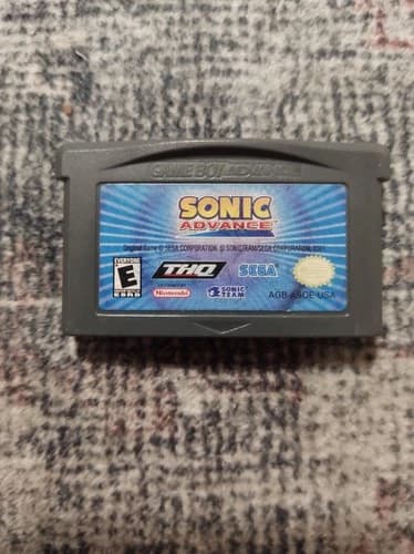 Sonic Advance Nintendo Game Boy Advance GBA 2002 Cleaned and Tested