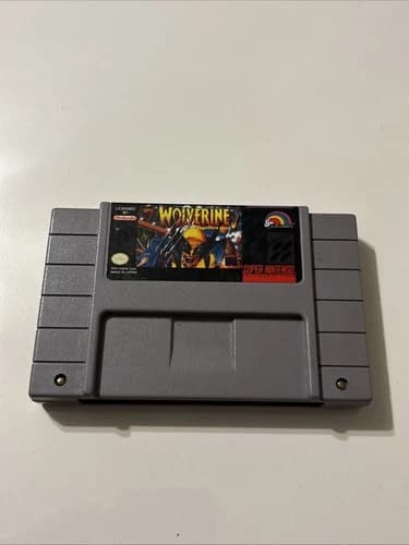 Wolverine Adamantium Rage Super Nintendo SNES Cartridge Only Cleaned Pins