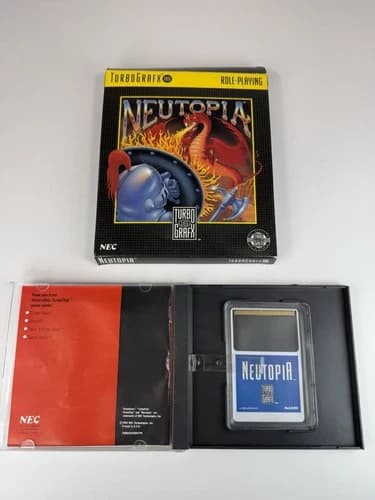 Neutopia (TurboGrafx-16, 1990) Cib Game And Manual Excellent Cond Rare