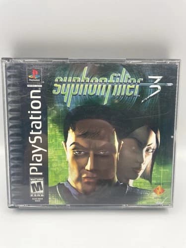 Syphon Filter 3 (Sony, PlayStation 1, PS1, 2001) Black Label TESTED Good Cond.