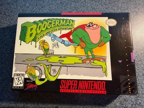 Boogerman A Pick and Flick Adventure Super Nintendo (SNES) CIB Complete