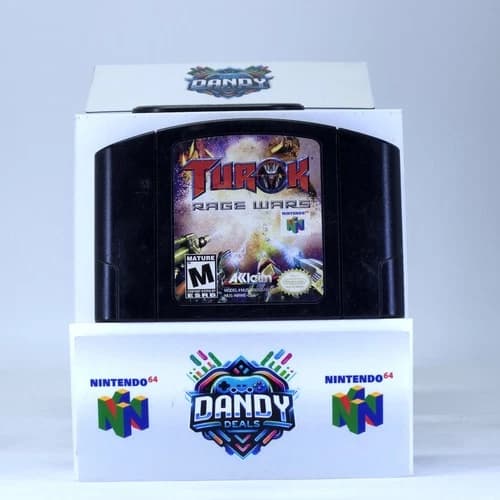 Turok Rage Wars N64 Authentic, Tested - Nintendo 64