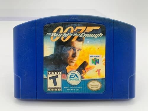 007 THE WORLD IS NOT ENOUGH Nintendo 64 ~Authentic, Cleaned & Tested~ N64A0022