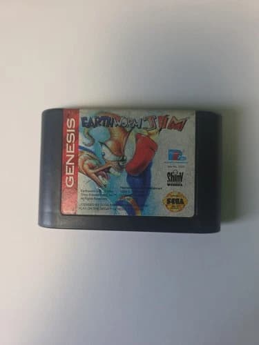 Earthworm Jim (Sega Genesis, 1994) Cartridge Only!