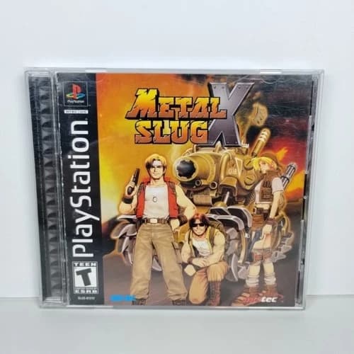 Metal Slug X (Sony PlayStation 1 PS1, 2001) CIB W Reg Card - Tested - See Pics
