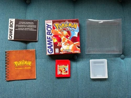 Pokemon Red Version Nintendo Gameboy original game CIB Authentic FRESH BATTERY