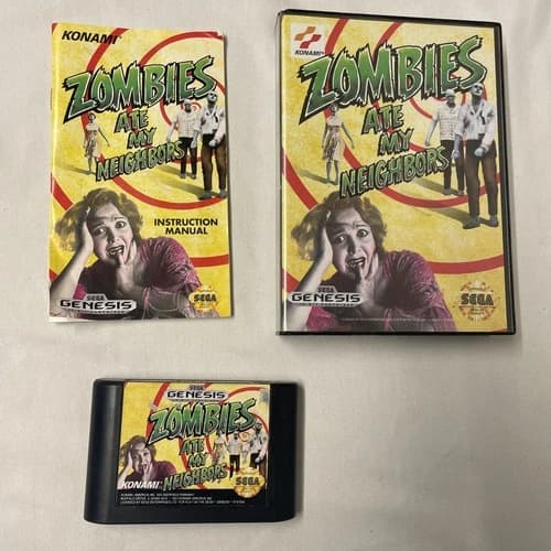 Zombies Ate My Neighbors - Sega Genesis - CIB - Tested
