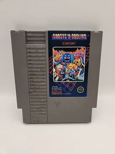 Ghosts 'n Goblins (Nintendo Entertainment System NES, 1986) Game Tested