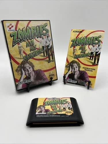 Zombies Ate My Neighbors (Sega Genesis, 1993) CIB Complete w/ Manual
