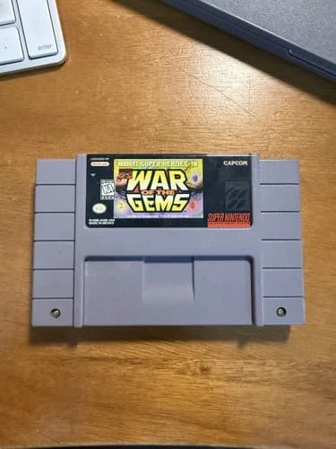 Marvel Super Heroes War of the Gems Super Nintendo Snes Cleaned Tested Authentic