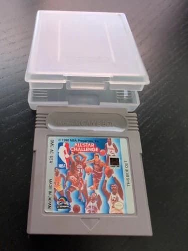 NBA All Star Challenge Video Game Cartridge For Nintendo Gameboy 1990