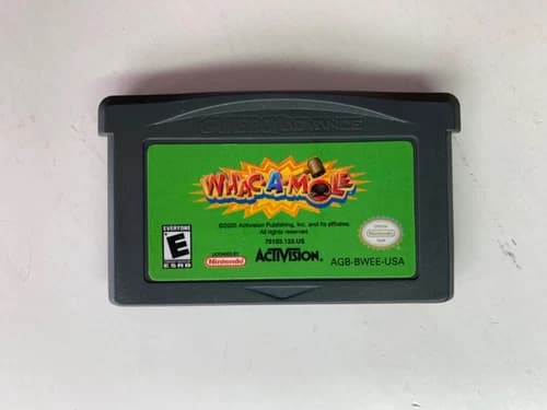 Whac-A-Mole GameBoy Advance Nintendo GBA whack