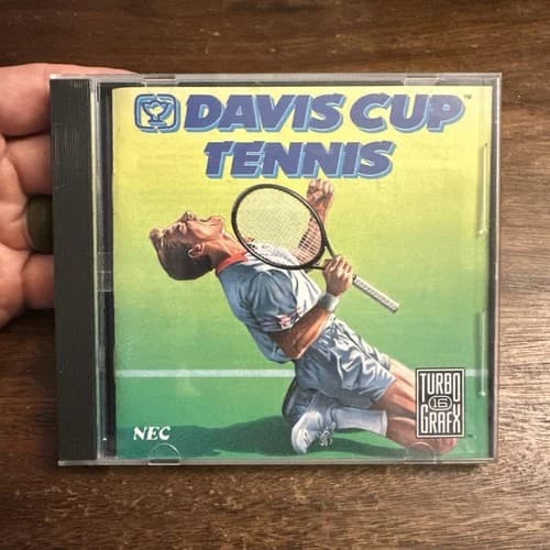 Davis Cup Tennis (TurboGrafx 16 TG16) Complete - Tested - Authentic