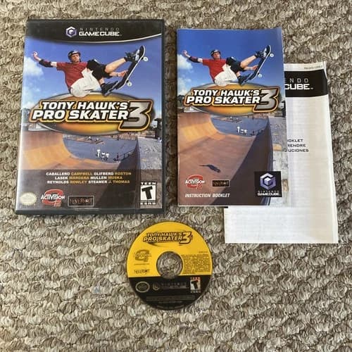 Nintendo Tony Hawk's Pro Skater 3 GameCube 2001 CIB Manual TESTED WORKING