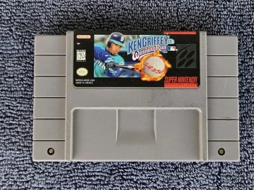 Super Nintendo SNES Ken Griffey Jr. Winning Run Game ~ Tested ~