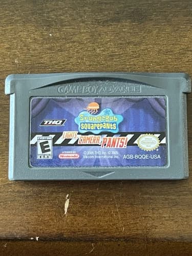 SpongeBob SquarePants: Lights, Camera, Pants Nintendo Game Boy Advance 2005 GBA
