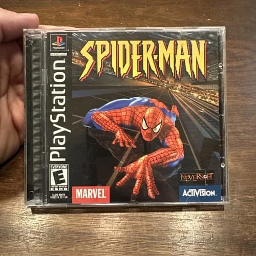 Spider-Man (PlayStation 1 PS1) Black Label - Complete W Reg - Tested - Authentic