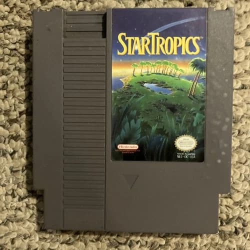 Startropics Nintendo NES 1990 Video Game Cartridge Working Tested