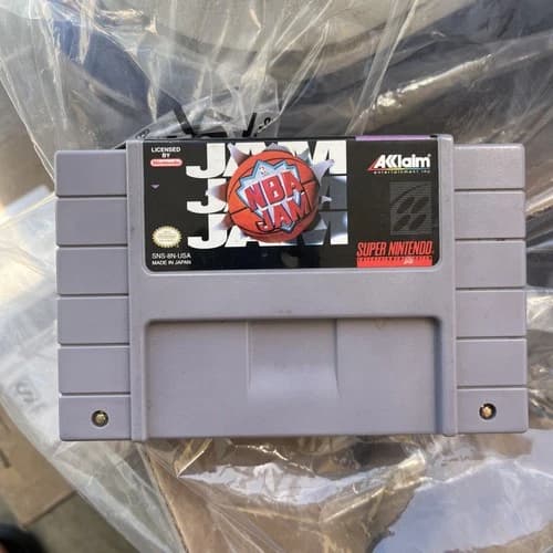 NBA JAM (Super Nintendo SNES) 1995 Tested