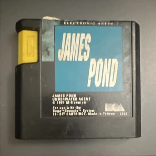 Electronic Arts James Pond Underwater Agent Sega Genesis 16-Bit Cartridge Series