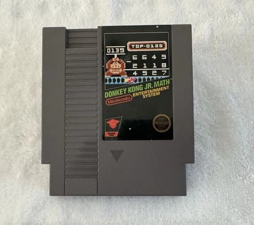 Donkey Kong Jr Math | NES | Near Mint | Nintendo | Authentic