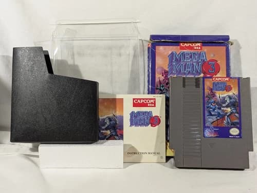 Mega Man 3 NES-XU-USA Capcom Nintendo NES CIB w Manual Cleaned Tested FS