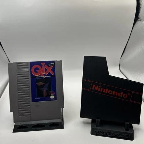 Qix Nintendo NES Cartridge - Authentic, Cleaned, and Tested