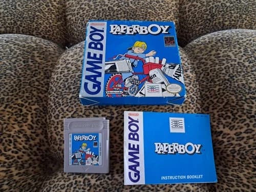 Paperboy (Nintendo Game Boy, 1990) Complete with Box and Manual
