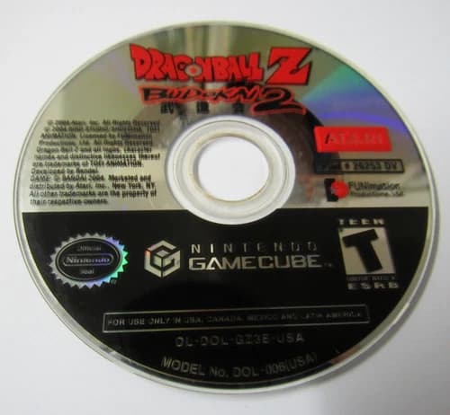 Dragon Ball Z: Budokai 2 (Nintendo GameCube, 2004) Disc Only