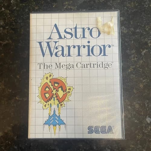 Astro Warrior (Sega Master, 1986) CIB Complete In Box With Manual (see Pictures)