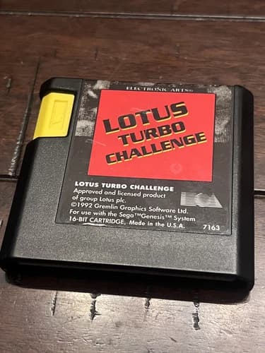Lotus Turbo Challenge (Sega Genesis, 1992) CART ONLY