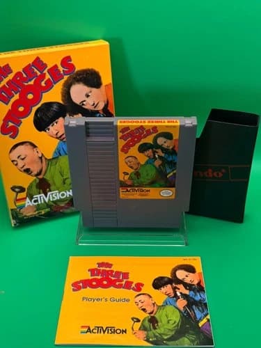 The Three Stooges (Nintendo Entertainment System, NES, 1987) Cib Complete Tested