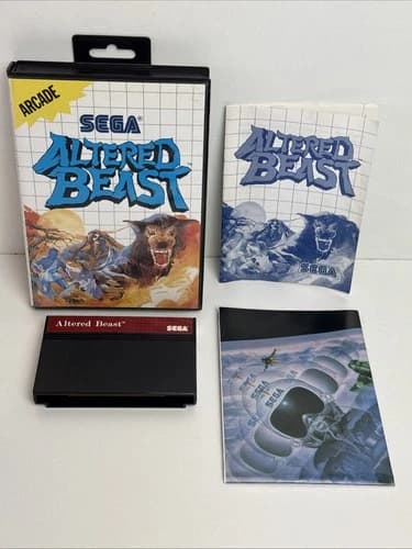 Altered Beast (Sega Master System, 1989) CIB - Tested Complete In Box CIB