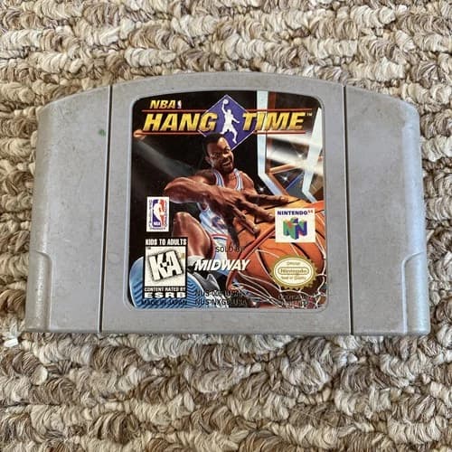 NBA HangTime (Nintendo 64, 1997) N64 TESTED Authentic