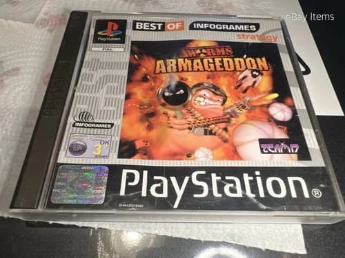 Worms Armageddon Sony PlayStation 1 Game
