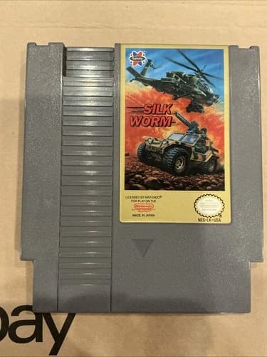 Silk Worm (Nintendo NES, 1990) Game Cartridge Only - Clean