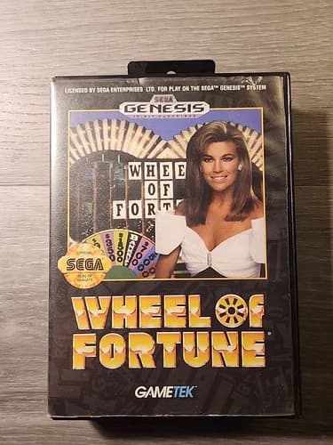 Wheel of Fortune Sega Genesis Video Game Complete in Box