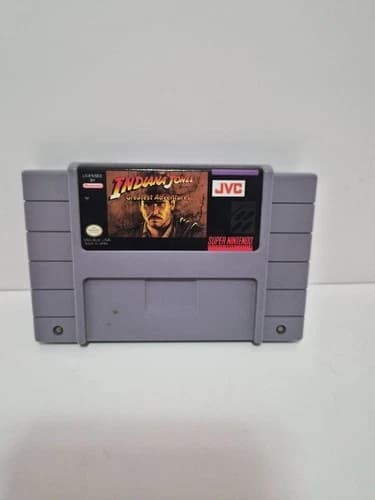 Indiana Jones Greatest Adventures SNES Authentic Cartridge Tested Working