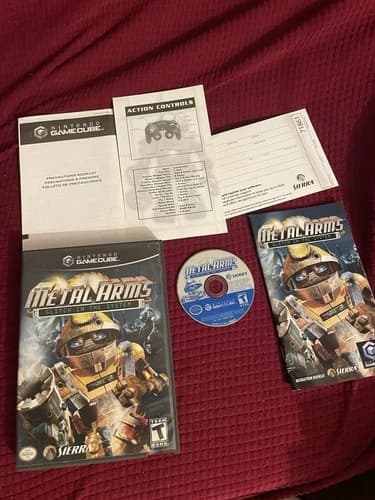 Metal Arms: Glitch in the System (Nintendo GameCube, 2003) CIB Tested Working