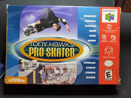 Tony Hawk's Pro Skater 2 (Nintendo 64, 2001) CIB Authentic Box And Manual N64
