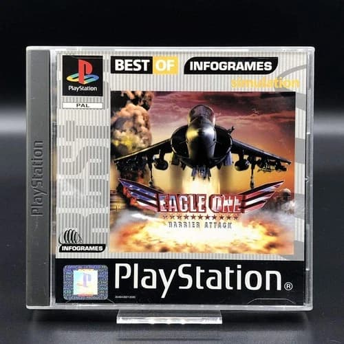 Eagle One Harrier Attack For PlayStation 1 PS1 Game Only 4E