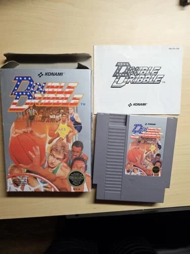 Double Dribble NES CIB Tested & Working