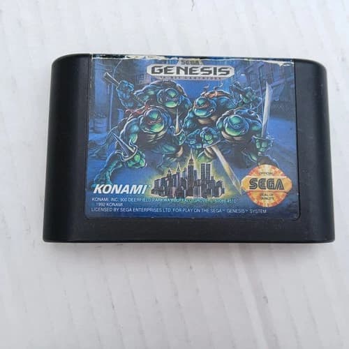 Teenage Mutant Ninja Turtles The Hyperstone Heist Sega Genesis Authenthic Tested