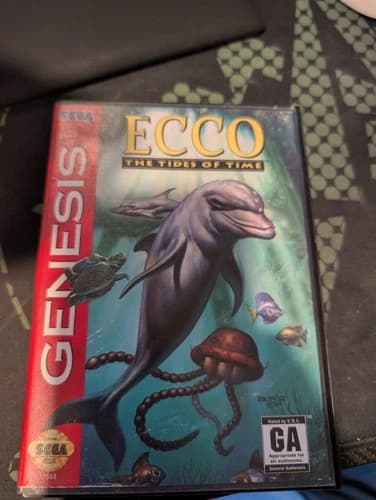 Ecco: The Tides of Time (Sega Genesis, 1994) Complete - Case, Manual, Cartridge