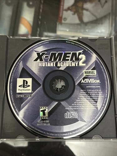 X-Men: Mutant Academy 2 (Sony PlayStation 1, 2001) Disc Only Tested Working