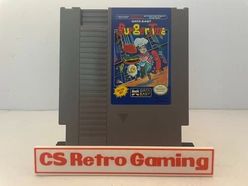 Burgertime (Nintendo NES) Authentic Cleaned Tested Working