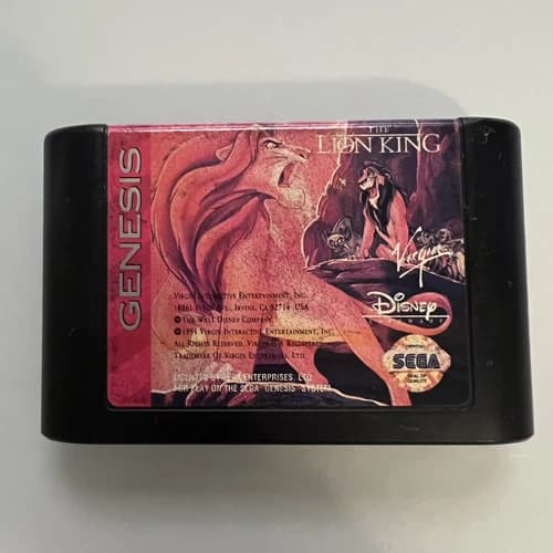 Disney's The Lion King Sega Genesis Video Game Cart Only Free Shipping